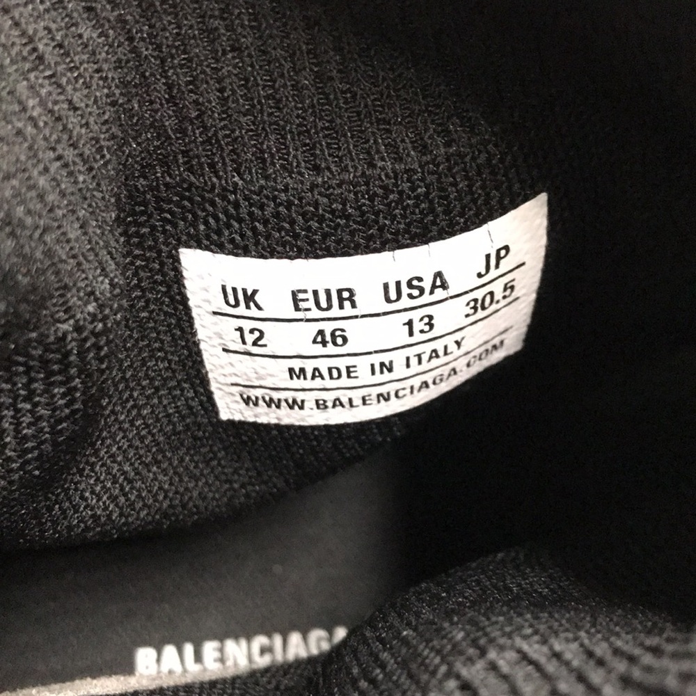 New Authentic Balenciaga Speed 2.0 LT Logo Sock Sneakers – Black/White - Picture 6 of 12